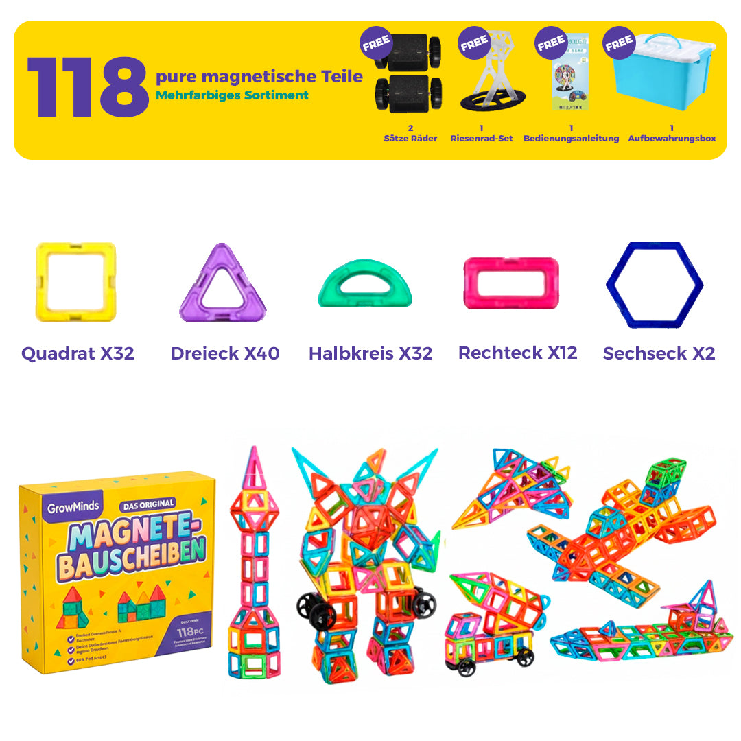 GrowMinds Magnetbauscheiben