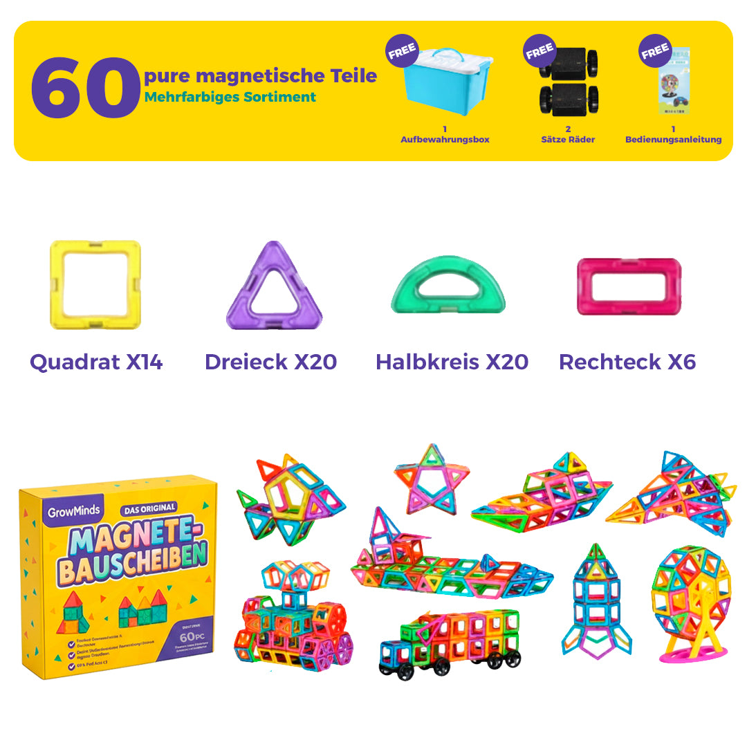GrowMinds Magnetbauscheiben